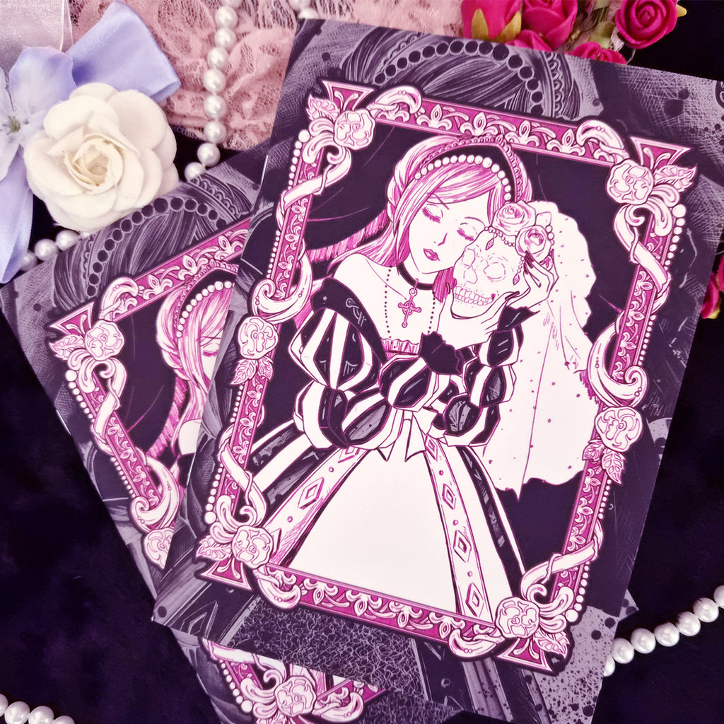 Franziska's Skull - A5 Notebook 🌹 Illustrated Fairytales