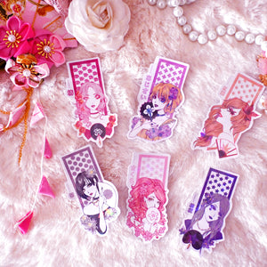 Lot de 6 mini stickers Flor'Asia