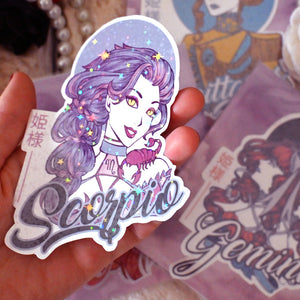 Virgo Vierge / Stickers XXL signe astrologique