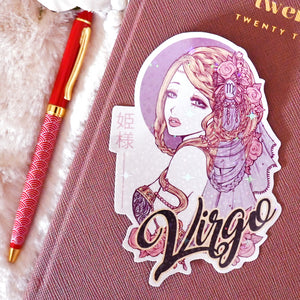 Virgo Vierge / Stickers XXL signe astrologique