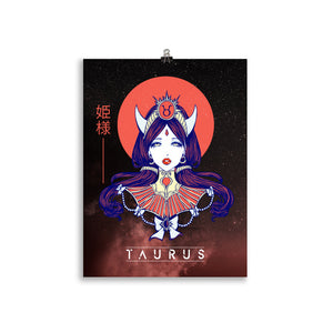 Taurus Zodiac Sign Matte Poster