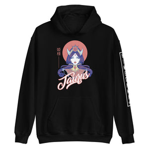 Hoodie noir signe astrologique taureau