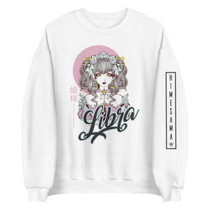 Sweatshirt blanc signe astrologique balance