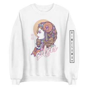 Sweatshirt blanc signe astrologique bélier