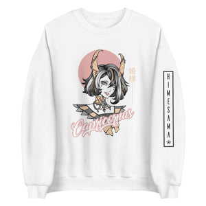 Sweatshirt blanc signe astrologique capricorne