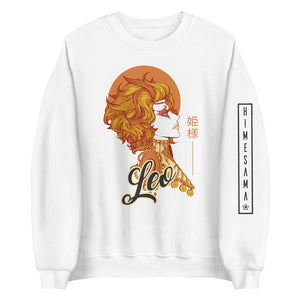 Sweatshirt blanc signe astrologique lion