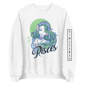 Sweatshirt blanc signe astrologique poissons