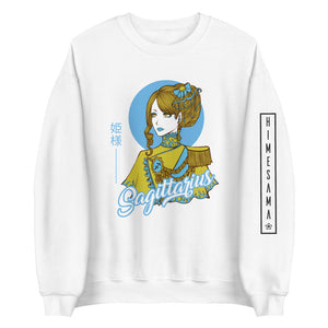 Sweatshirt blanc signe astrologique sagittaire