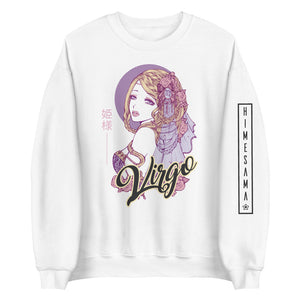 Sweatshirt blanc signe astrologique vierge