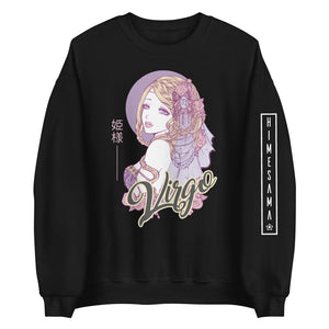 Sweatshirt noir signe astrologique vierge