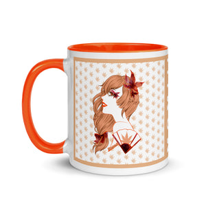 Colored mug Japanese maple - Momiji
