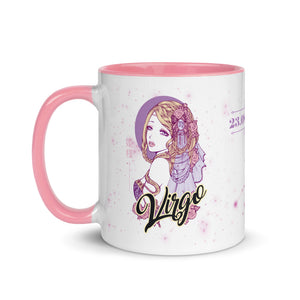 Mug coloré signe astrologique vierge