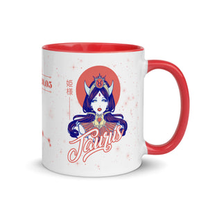 Colored mug zodiac sign taurus